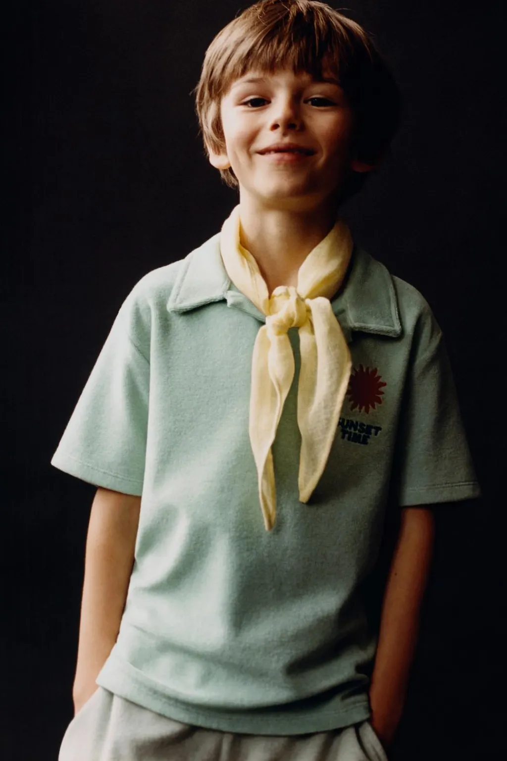 Niños ZARA 6 - 14 Años·Camisetas<POLO TOALLA BORDADO SOL