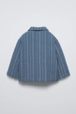 Niños ZARA 1½ - 6 Años·Camisas|1½ - 6 Años·Camisas / Sobrecamisas<SOBRECAMISA ACOLCHADA BORDADOS