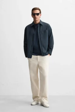 Hot SOBRECAMISA BOLSILLO Hombre Sobrecamisas
