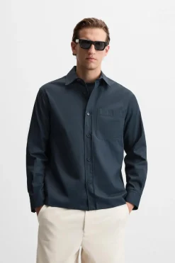 Hot SOBRECAMISA BOLSILLO Hombre Sobrecamisas