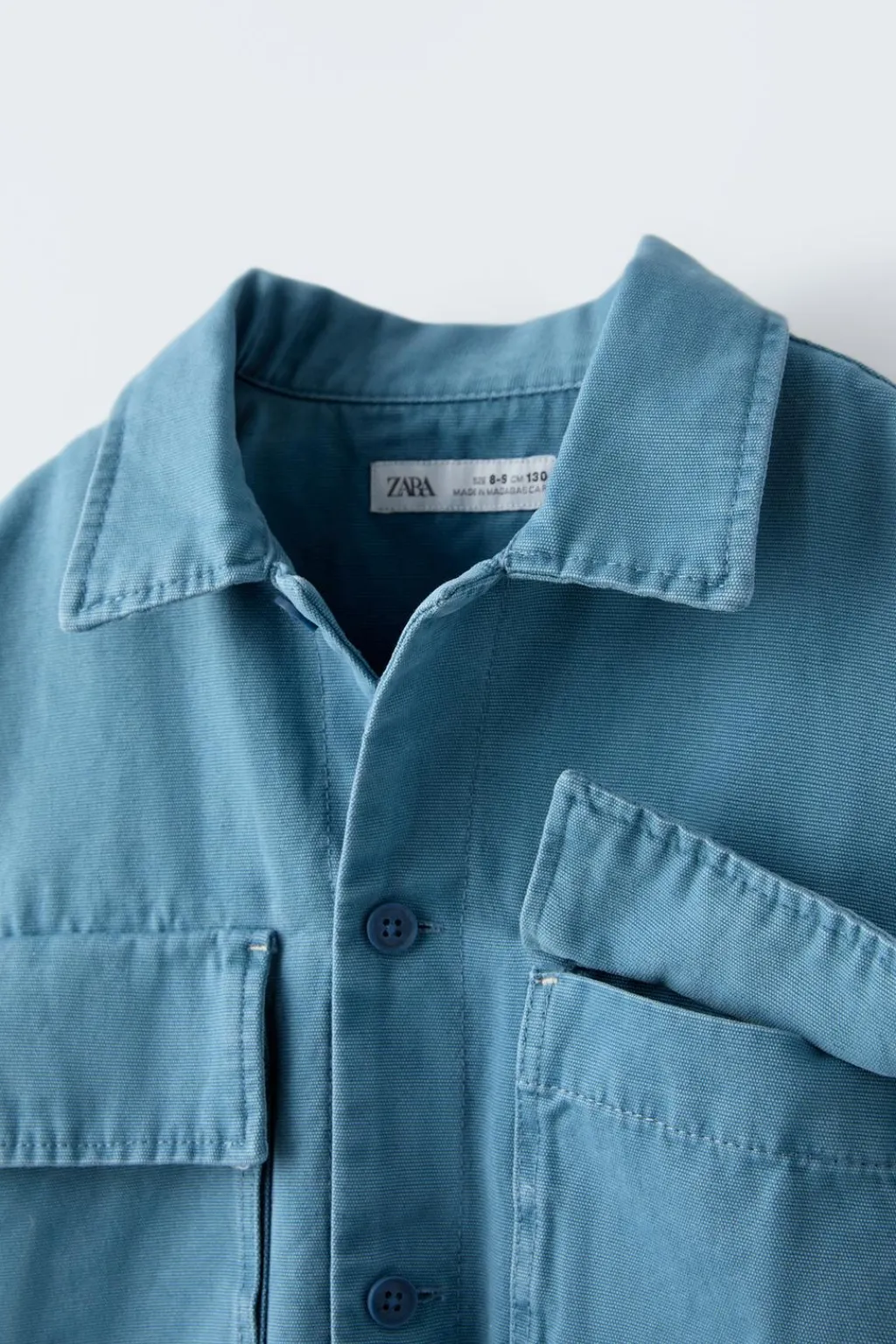 Niños ZARA 6 - 14 Años·Camisas / Sobrecamisas<SOBRECAMISA BOLSILLOS