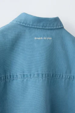 Niños ZARA 6 - 14 Años·Camisas / Sobrecamisas<SOBRECAMISA BOLSILLOS