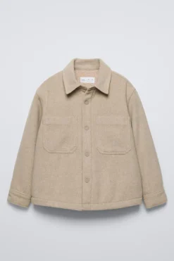 Niños ZARA 6 - 14 Años·Camisas / Sobrecamisas<SOBRECAMISA BORREGUILLO
