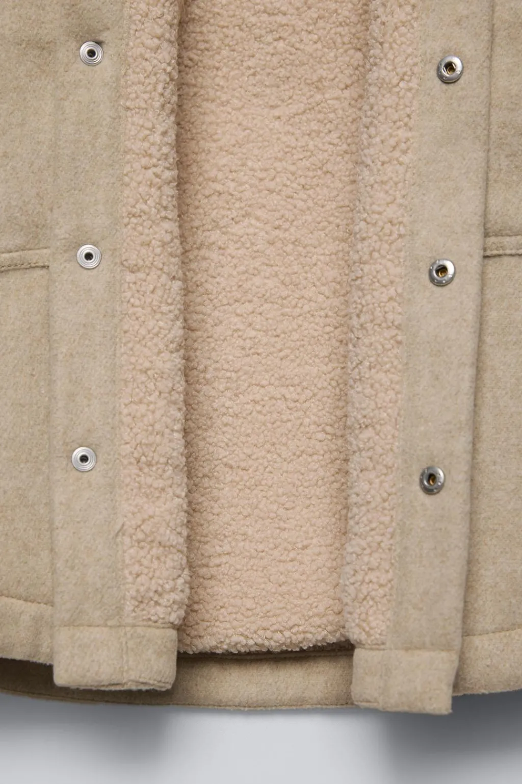 Niños ZARA 6 - 14 Años·Camisas / Sobrecamisas<SOBRECAMISA BORREGUILLO