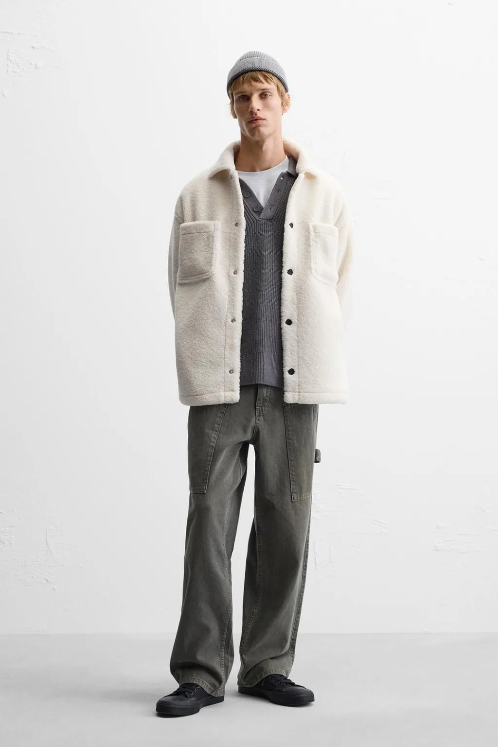 Outlet SOBRECAMISA BORREGUILLO Hombre Sobrecamisas