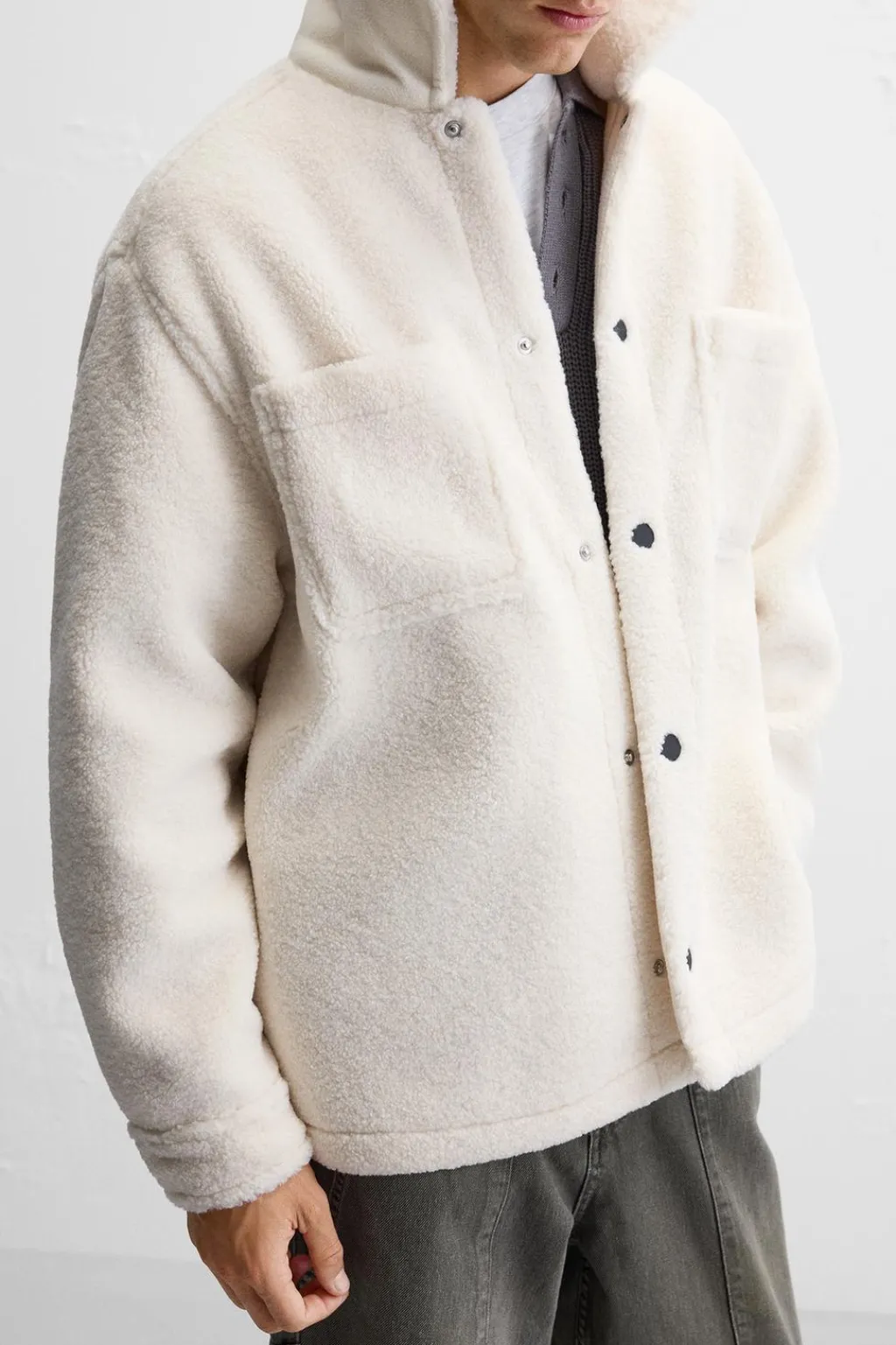 Outlet SOBRECAMISA BORREGUILLO Hombre Sobrecamisas