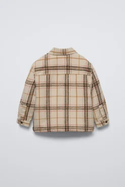 Niños ZARA 1½ - 6 Años·Camisas / Sobrecamisas<SOBRECAMISA BORREGUILLO CUADROS