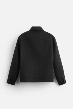 New SOBRECAMISA CON LANA Hombre Sobrecamisas