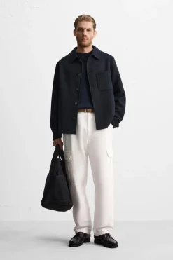 Hot SOBRECAMISA CON LANA Hombre Sobrecamisas