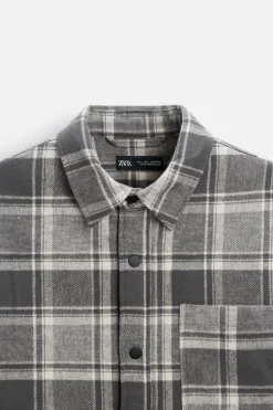 Outlet SOBRECAMISA CUADROS ACOLCAHDA Hombre Sobrecamisas