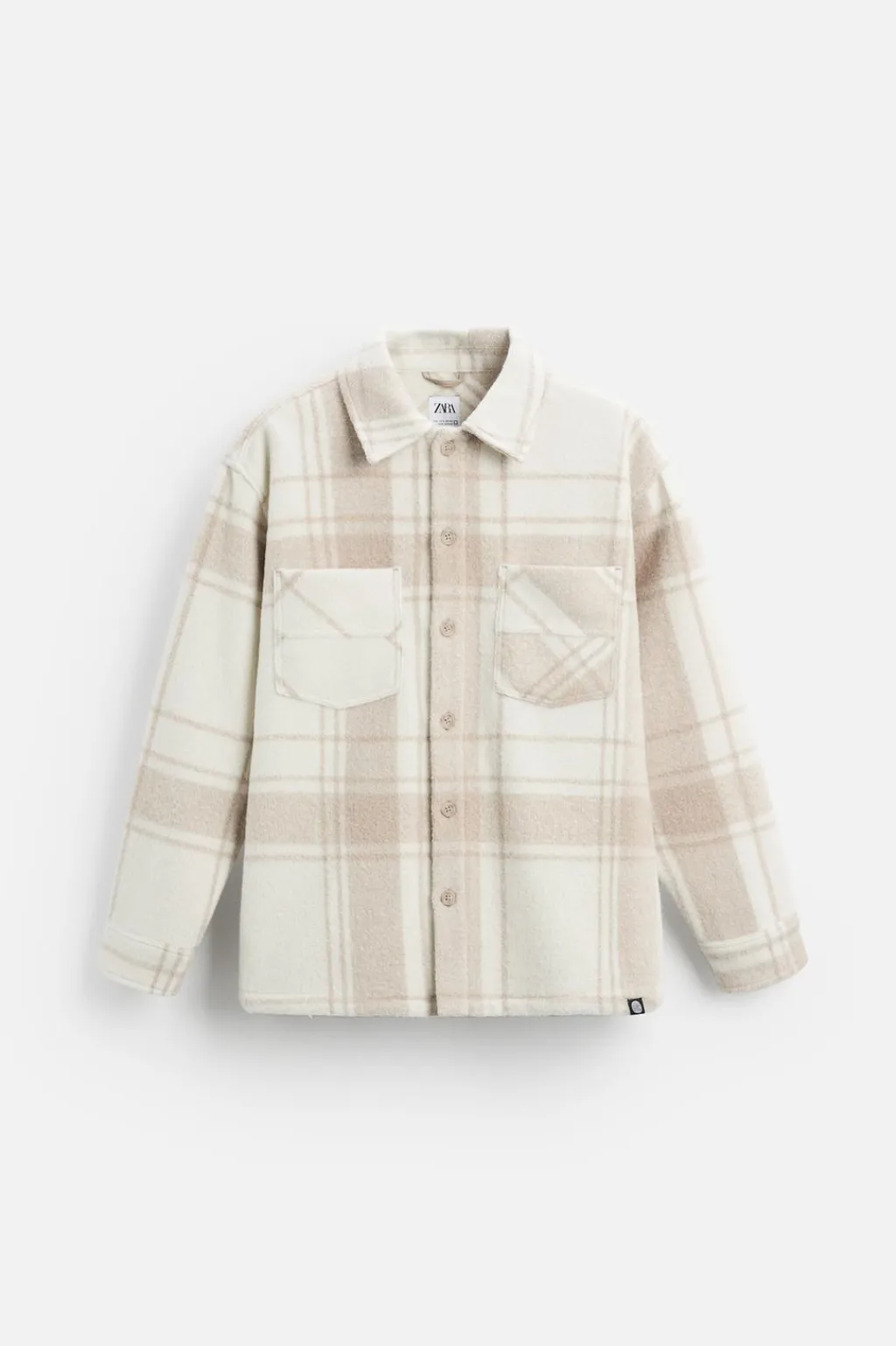 Outlet SOBRECAMISA CUADROS BOLSILLOS Hombre Sobrecamisas