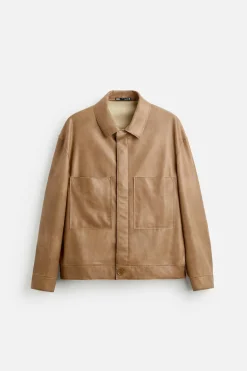 Online SOBRECAMISA EFECTO PIEL Hombre Sobrecamisas