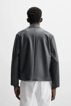 Discount SOBRECAMISA EFECTO PIEL Hombre Sobrecamisas