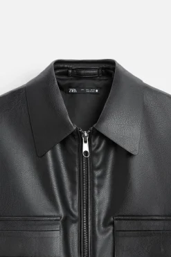 Discount SOBRECAMISA EFECTO PIEL Hombre Sobrecamisas