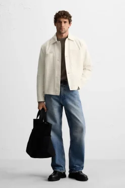 Outlet SOBRECAMISA ESTRUCTURA BOLSILLOS Hombre Sobrecamisas