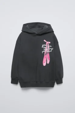 Niños ZARA 6 - 14 Años·Sudaderas<SUDADERA CAPUCHA BALLET OVERSIZE FIT