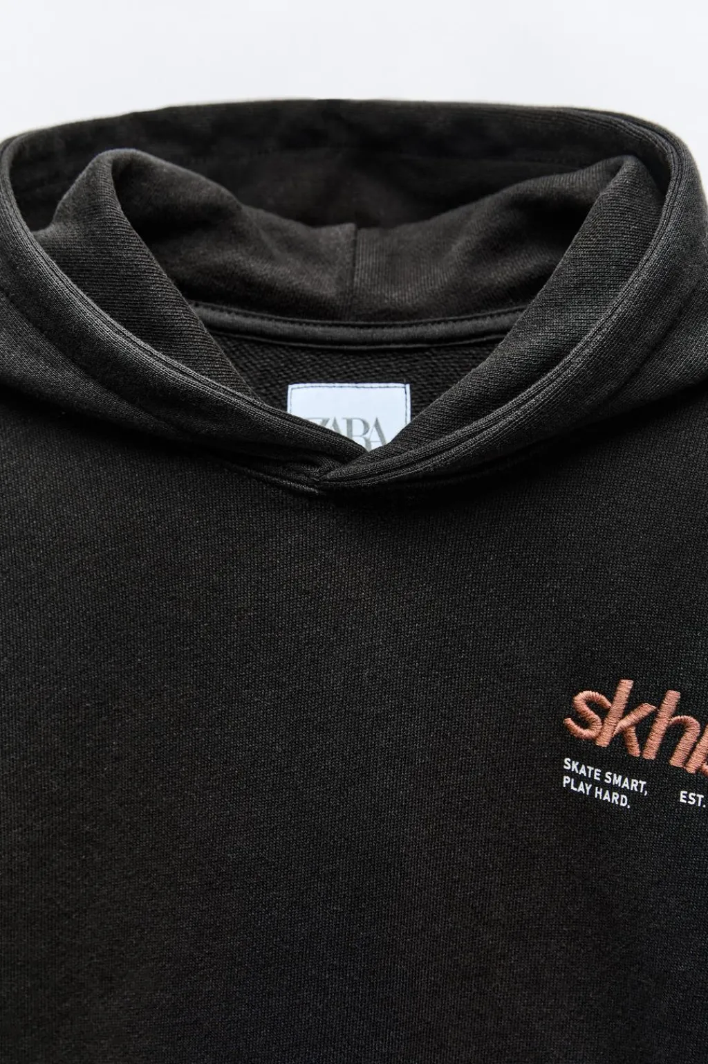 Niños ZARA 6 - 14 Años·Sudaderas<SUDADERA CAPUCHA BORDADOS