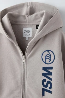 Niños ZARA 6 - 14 Años·Sudaderas|6 - 14 Años·Sudaderas<SUDADERA CREMALLERA CAPUCHA WSL™