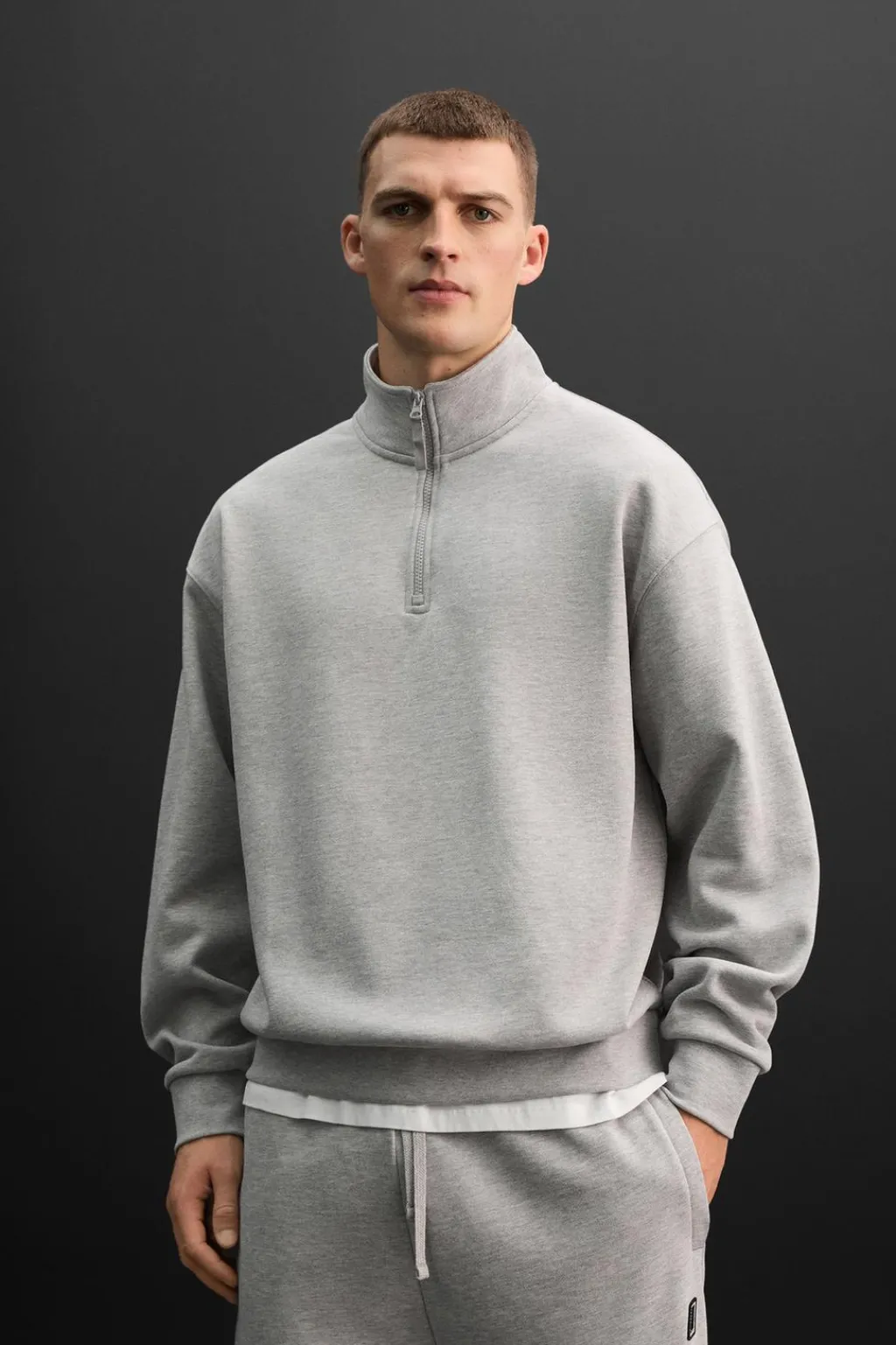 Discount SUDADERA CREMALLERA CUELLO Hombre Chándal|Sudaderas