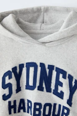 Niños ZARA 6 - 14 Años·Sudaderas<SUDADERA CROPPED TEXTO