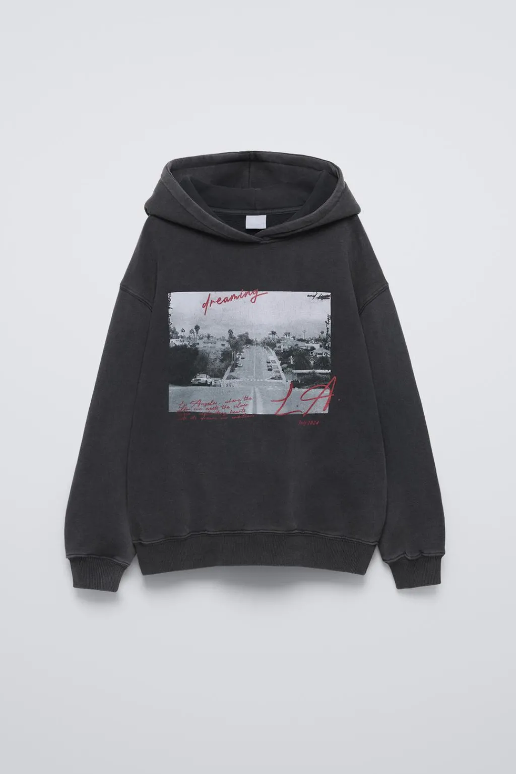 Niños ZARA 6 - 14 Años·Sudaderas<SUDADERA EFECTO LAVADO ESTAMPADA
