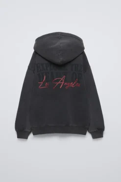 Niños ZARA 6 - 14 Años·Sudaderas<SUDADERA EFECTO LAVADO ESTAMPADA