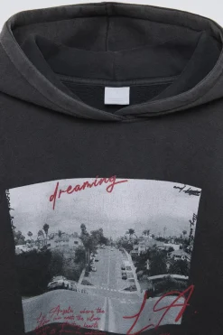 Niños ZARA 6 - 14 Años·Sudaderas<SUDADERA EFECTO LAVADO ESTAMPADA