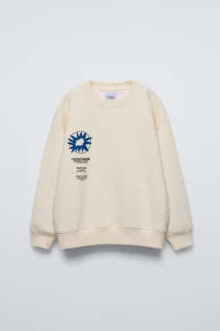 Niños ZARA 6 - 14 Años·Sudaderas<SUDADERA ESTAMPADO RELIEVE