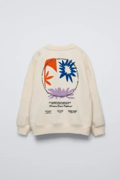 Niños ZARA 6 - 14 Años·Sudaderas<SUDADERA ESTAMPADO RELIEVE