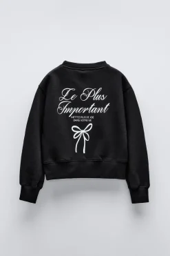 Niños ZARA 6 - 14 Años·Sudaderas|6 - 14 Años·Deporte / Jogging<SUDADERA LACITOS Y TEXTO
