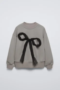 Niños ZARA 6 - 14 Años·Sudaderas<SUDADERA LAZO TUL