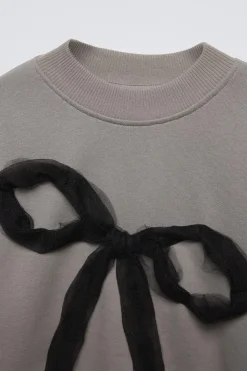 Niños ZARA 6 - 14 Años·Sudaderas<SUDADERA LAZO TUL