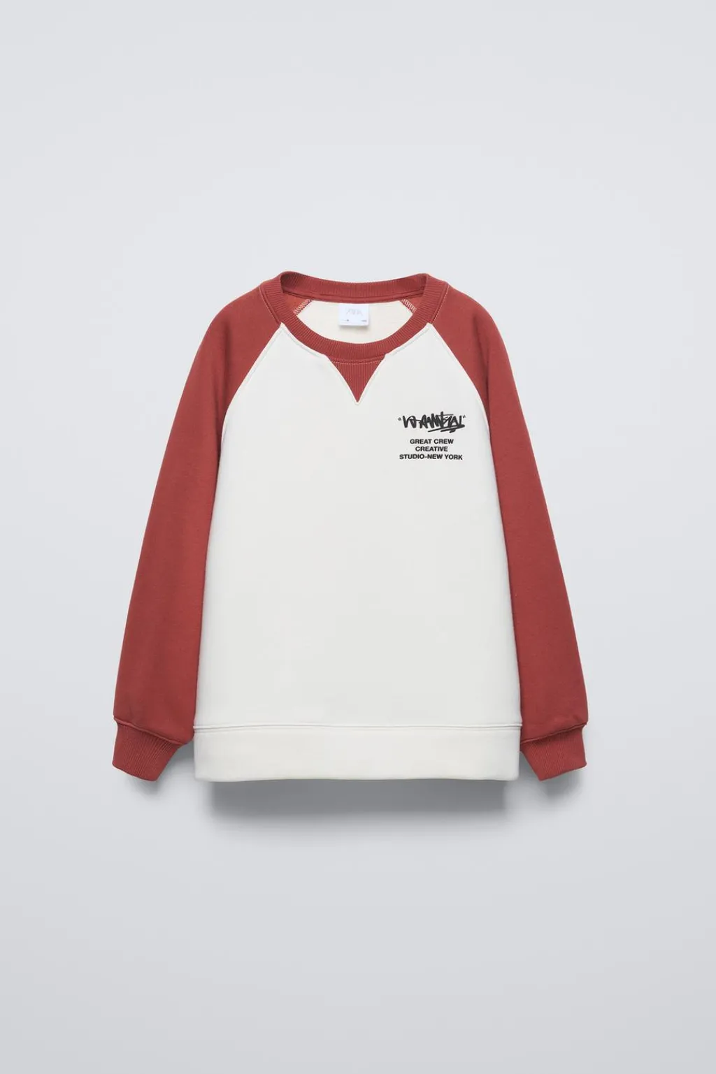 Niños ZARA 6 - 14 Años·Sudaderas<SUDADERA MANGAS CONTRASTE