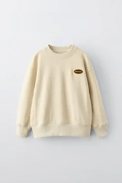 Niños ZARA 6 - 14 Años·Sudaderas<SUDADERA PARCHE BORDADO