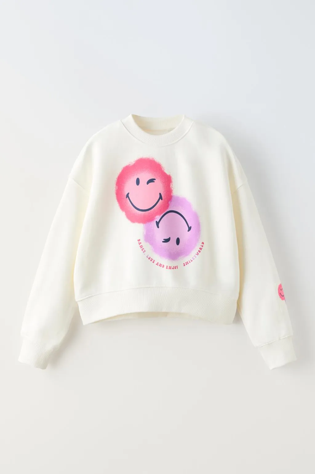 Niños ZARA 6 - 14 Años·Sudaderas<SUDADERA SMILEYWORLD ® CROP FIT