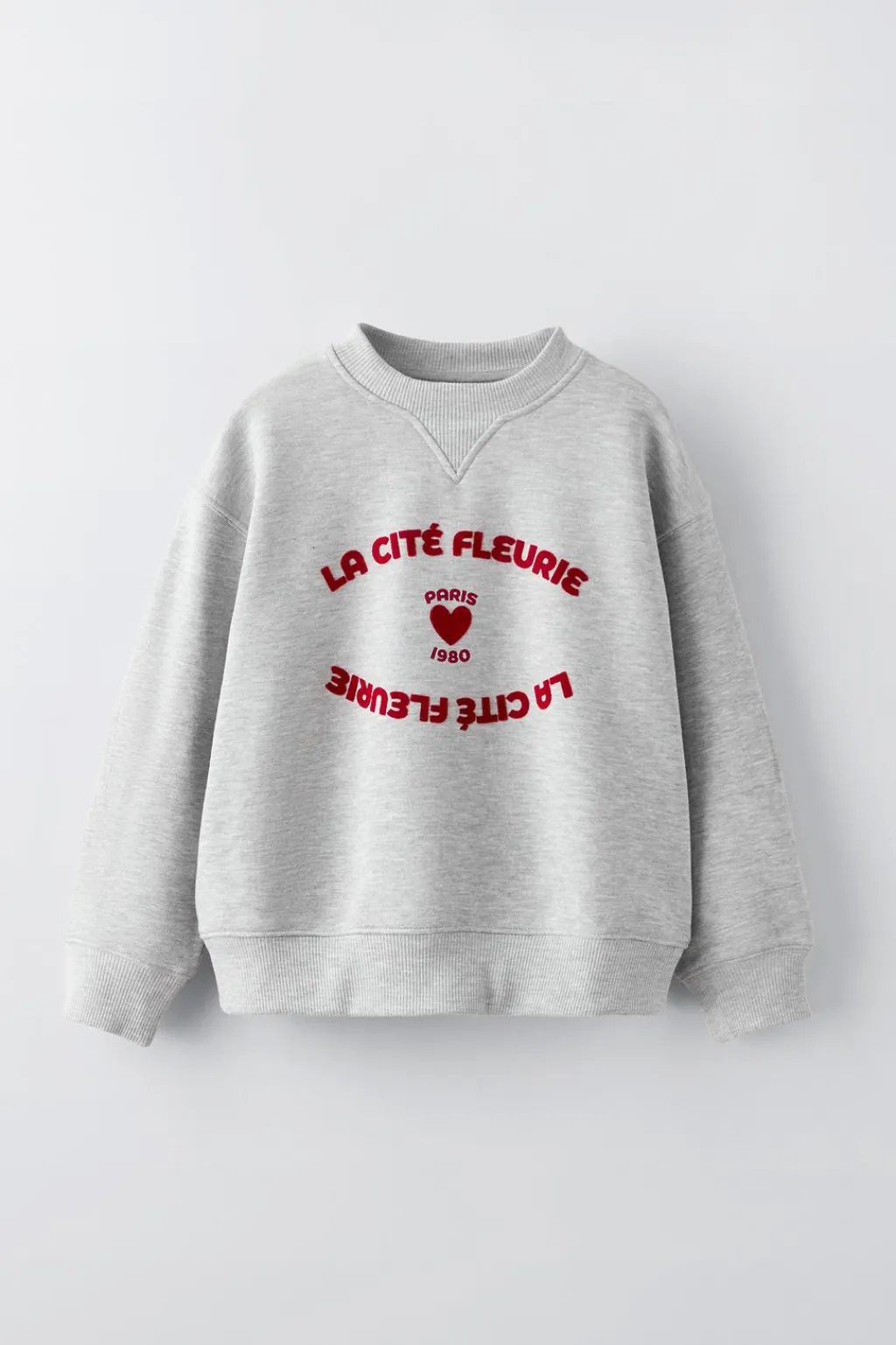 Niños ZARA 6 - 14 Años·Sudaderas<SUDADERA TEXTO FLOCK