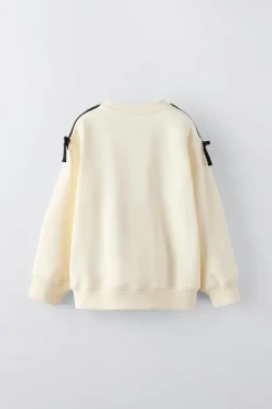 Niños ZARA 6 - 14 Años·Sudaderas<SUDADERA TEXTO FLOCK