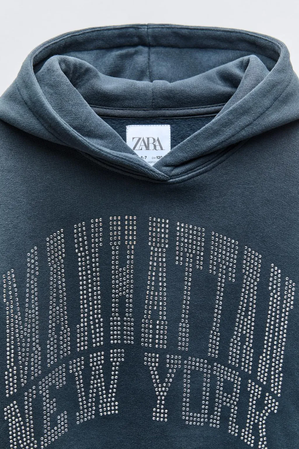 Niños ZARA 6 - 14 Años·Sudaderas<SUDADERA TEXTO STRASS