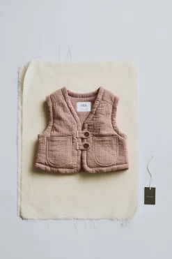 Niños ZARA 1½ - 6 Años·Abrigos<TIMELESZ – CHALECO PESPUNTES