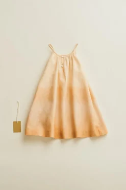 Niños ZARA 1½ - 6 Años·Vestidos / Petos|6 - 18 Meses·Vestidos / Monos<TIMELESZ - VESTIDO DIP DYE CON LINO