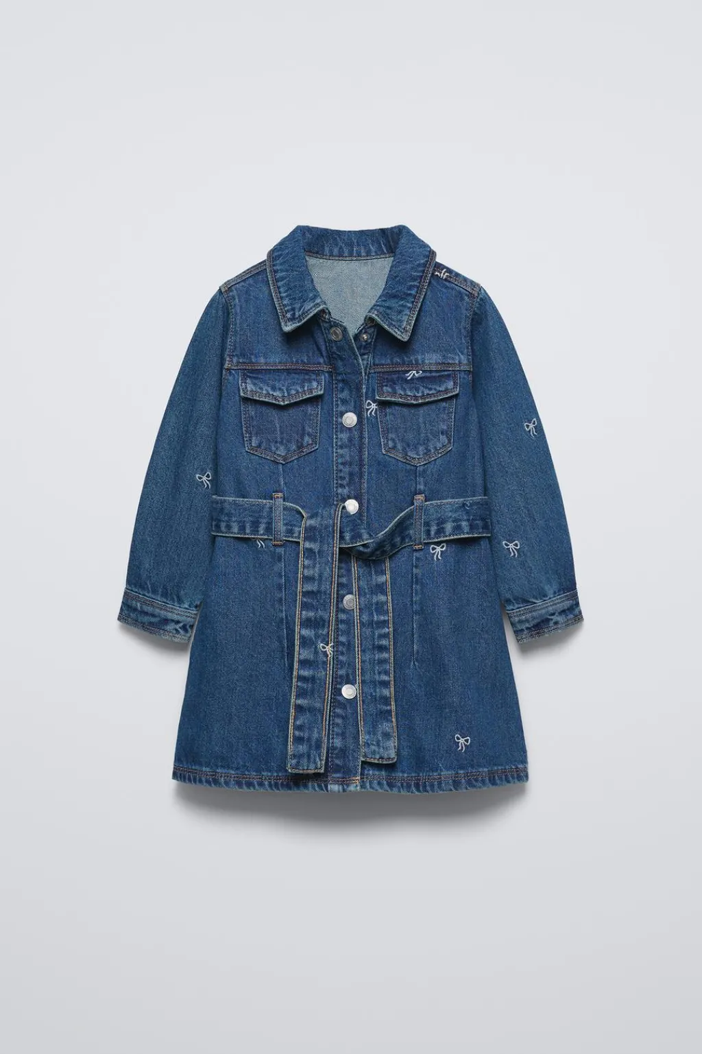 Niños ZARA 1½ - 6 Años·Vestidos / Petos|1½ - 6 Años·Jeans / Denim<VESTIDO DENIM LACITOS