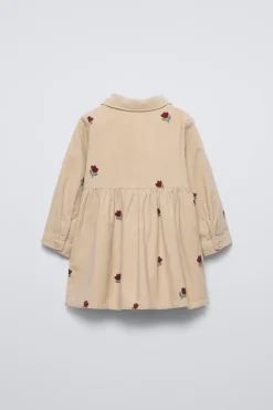 Niños ZARA 1½ - 6 Años·Vestidos / Petos|6 - 18 Meses·Vestidos / Monos<VESTIDO MICROPANA FLORES