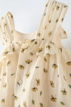 Niños ZARA 6 - 18 Meses·Vestidos / Monos|6 - 18 Meses·Braguitas / Bermudas<VESTIDO Y BRAGUITA FLORES