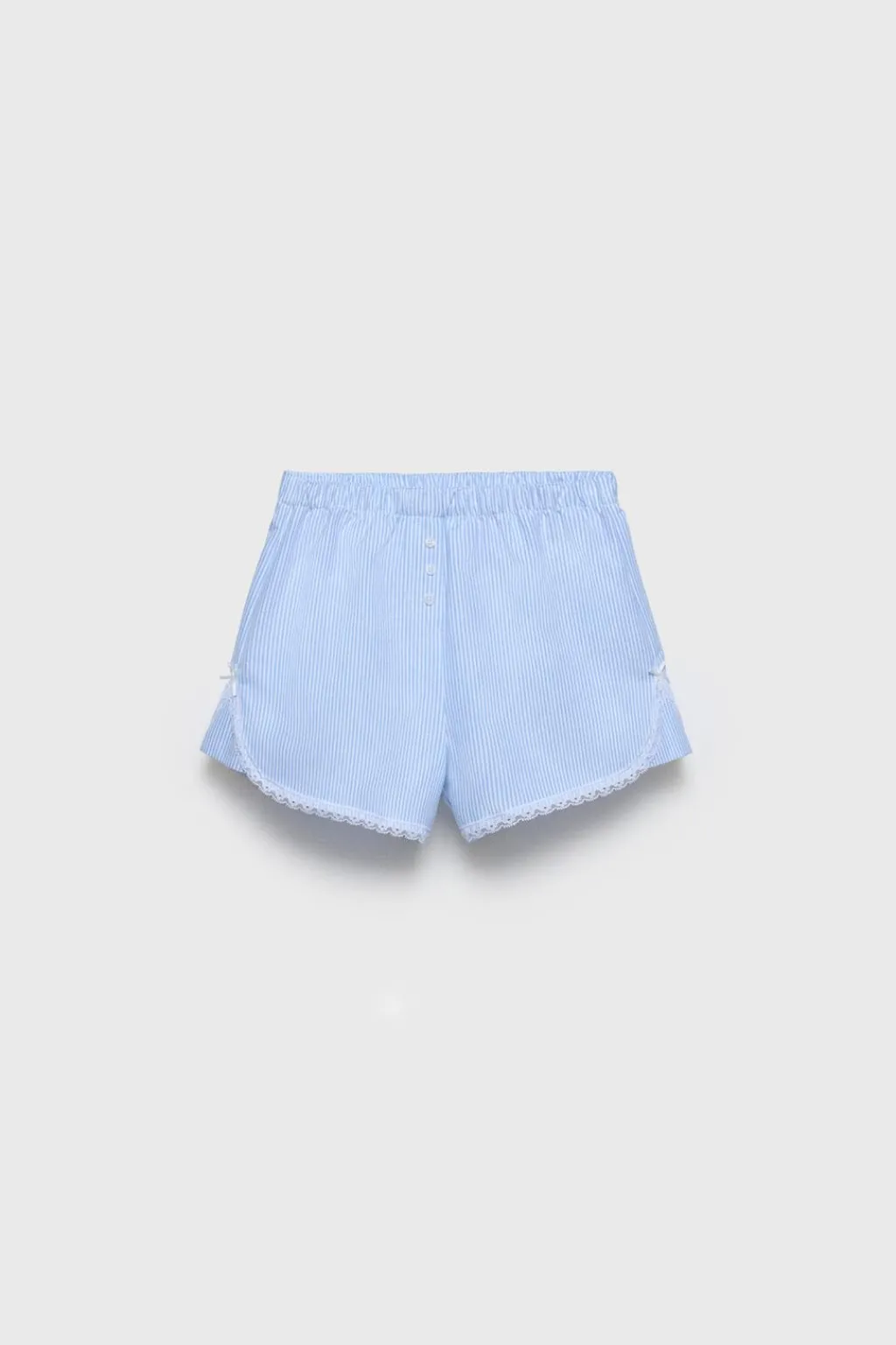 Niños ZARA Z3D +14 Años·Partes De Arriba|Z3D +14 Años·Partes De Abajo<Z3D CONJUNTO CAMISETA POINTELLE Y BERMUDA RAYAS