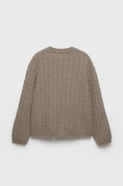 Niños ZARA Z3D +14 Años·Partes De Arriba<Z3D JERSEY PUNTO OCHOS CON LANA Y CASHMERE
