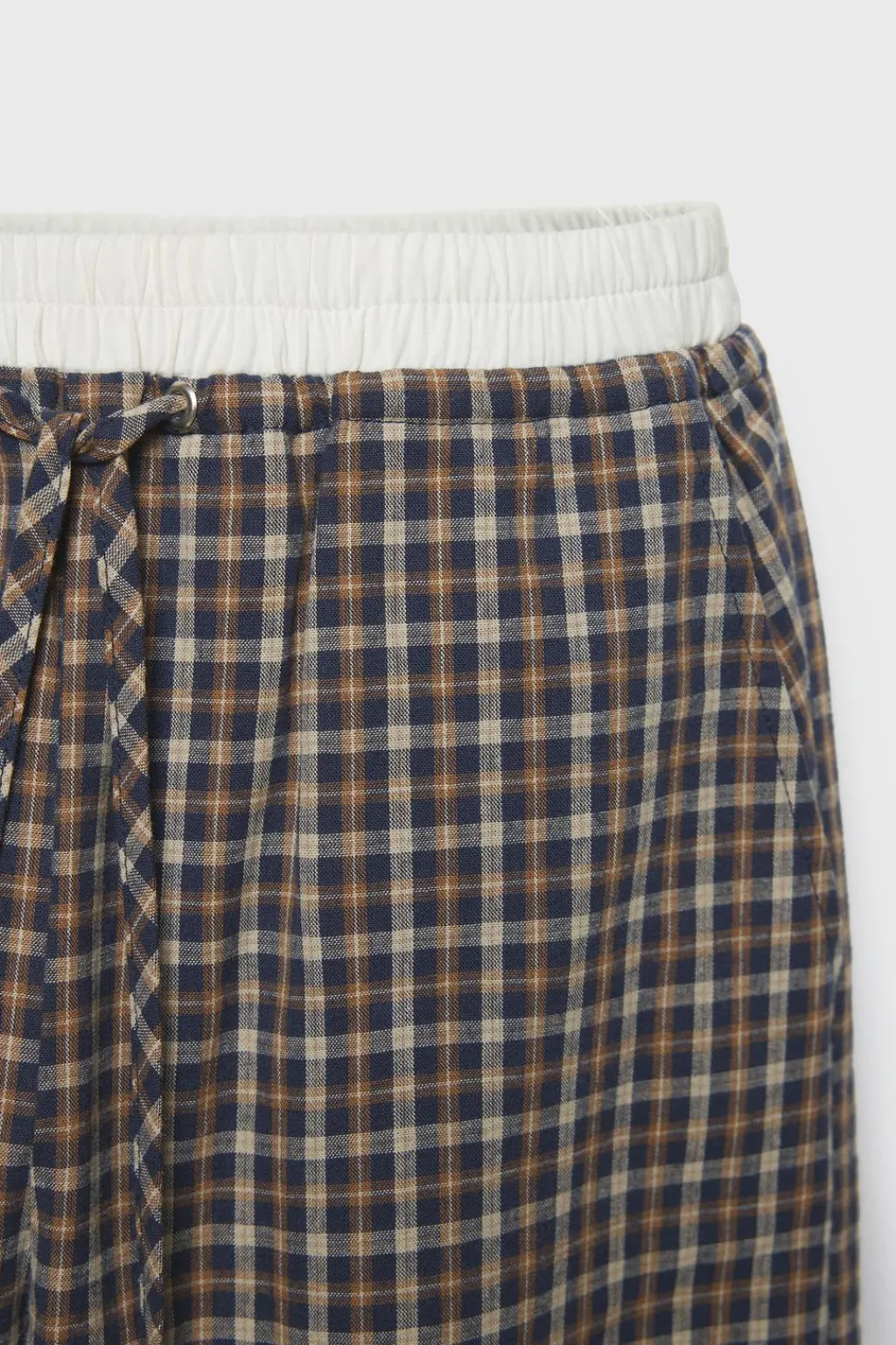 Niños ZARA Z3D +14 Años·Partes De Abajo<Z3D PANTALÓN CUADROS DOBLE CINTURILLA