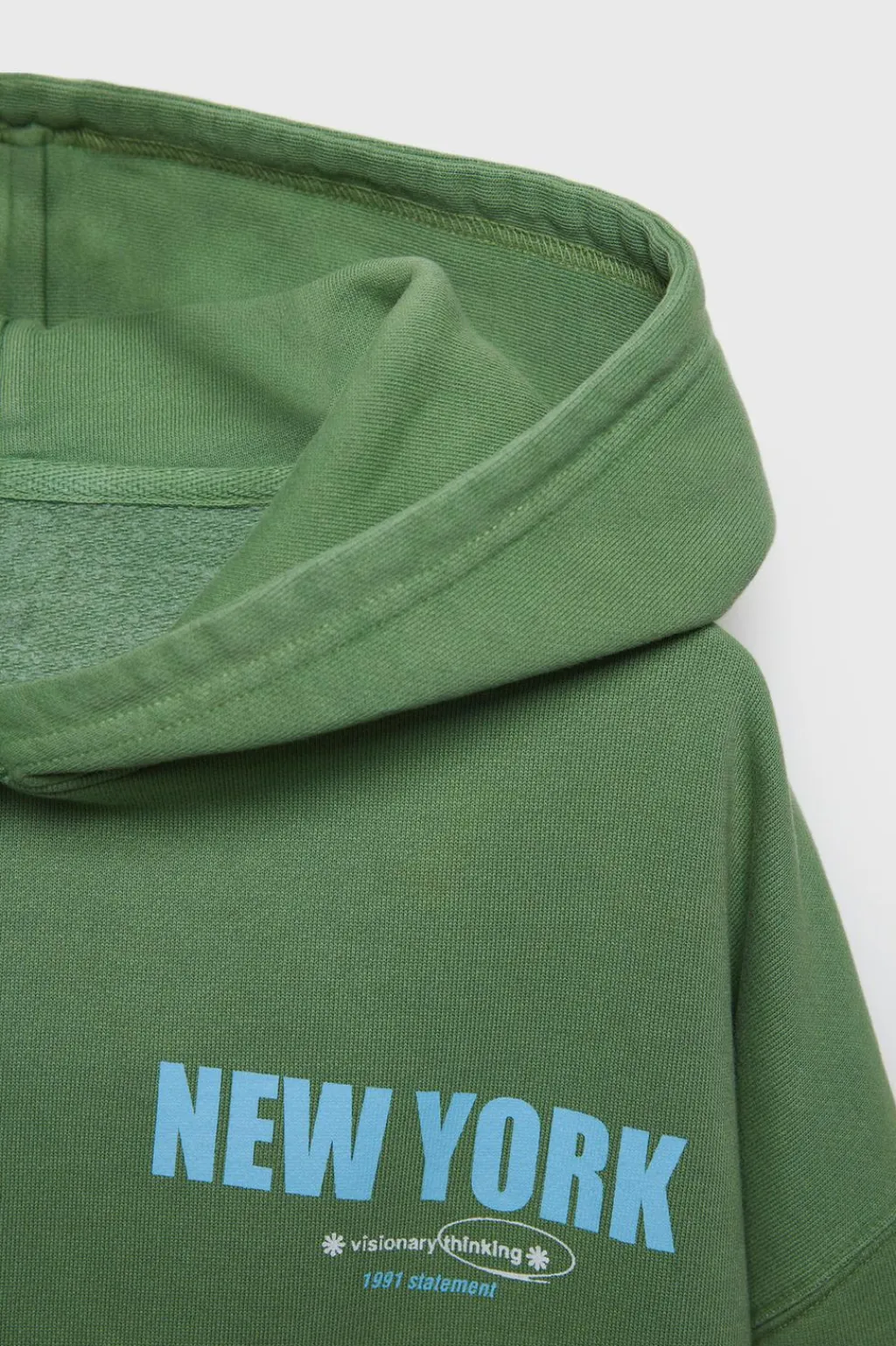 Mujer/Niños ZARA Z3D +14 Años·Partes De Arriba<Z3D SUDADERA OVERSIZE CAPUCHA TEXTO