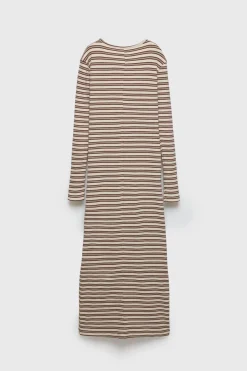 Niños ZARA Z3D +14 Años·Partes De Arriba|Z3D +14 Años·Partes De Abajo<Z3D VESTIDO MIDI RIB RAYAS